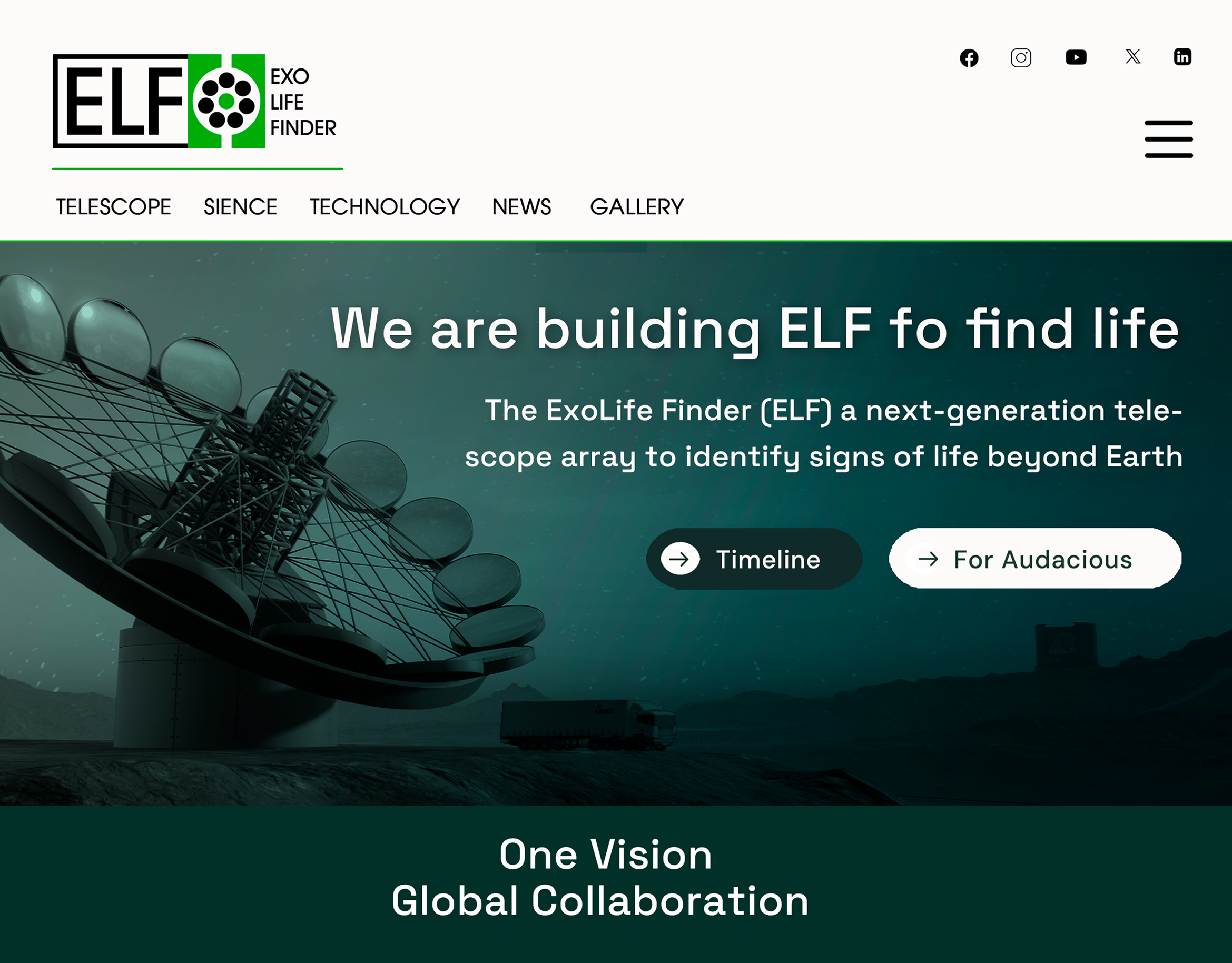 Screenshot ExoLife Finder Projekt – UX Design für Astrobiologie